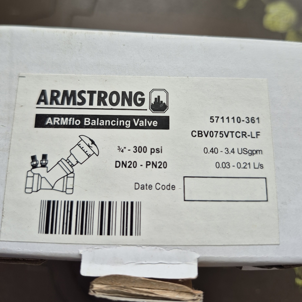 ARMflo Balancing Valve - 3/4" - 300 PSI